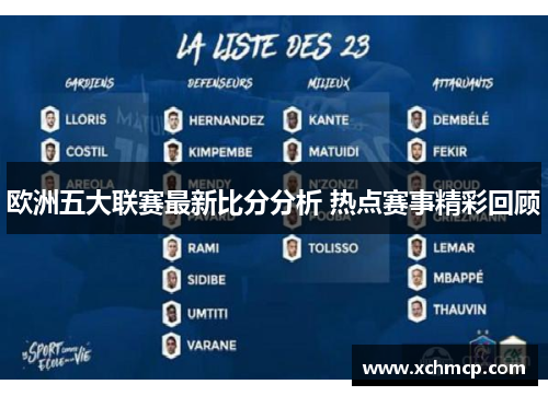 欧洲五大联赛最新比分分析 热点赛事精彩回顾